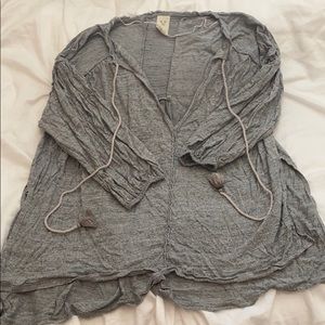 Free People Flowy 3/4 Sleeve Top